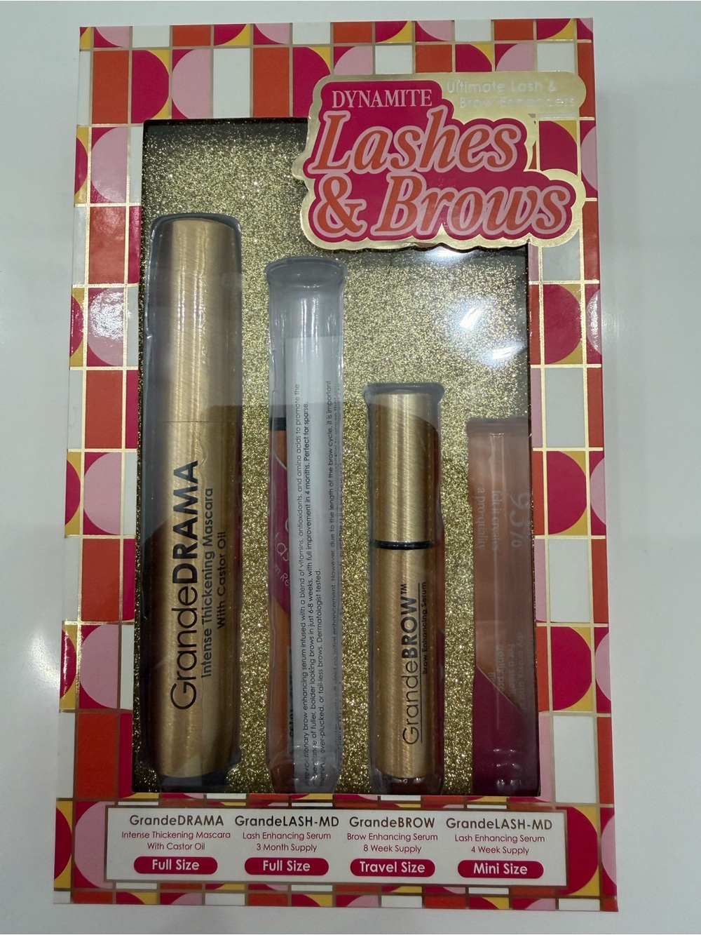 Grande Cosmetics GrandeDRAMA Mascara & GrandeBROW Serum Set New